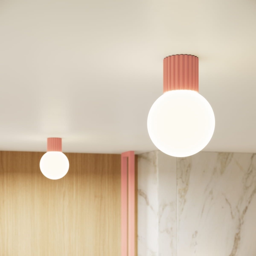 Loftlampe til badeværelse HALO 1xG9/8W/230V diameter 12 cm IP44 lyserød