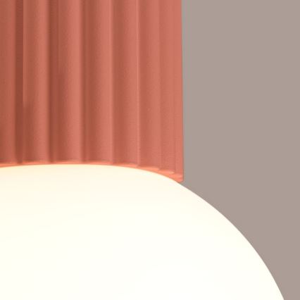 Loftlampe til badeværelse HALO 1xG9/8W/230V diameter 12 cm IP44 lyserød