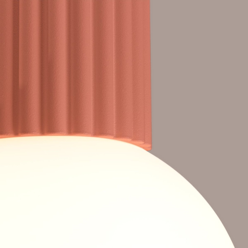 Loftlampe til badeværelse HALO 1xG9/8W/230V diameter 12 cm IP44 lyserød