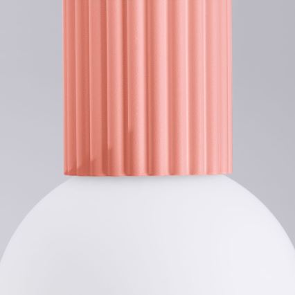 Loftlampe til badeværelse HALO 1xG9/8W/230V diameter 12 cm IP44 lyserød
