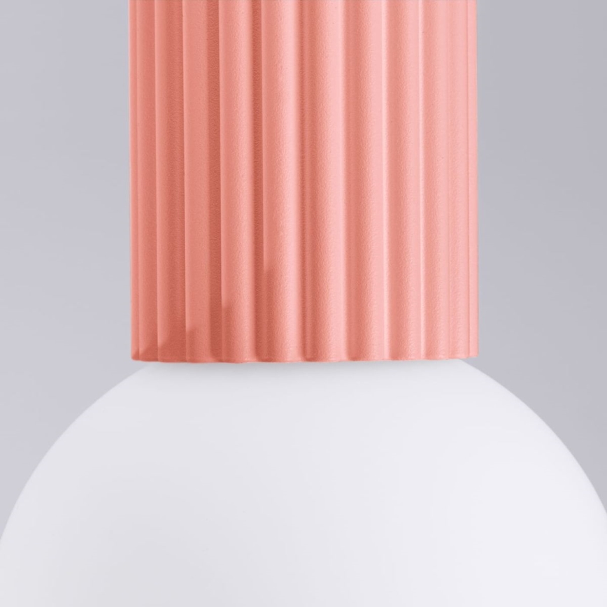 Loftlampe til badeværelse HALO 1xG9/8W/230V diameter 12 cm IP44 lyserød