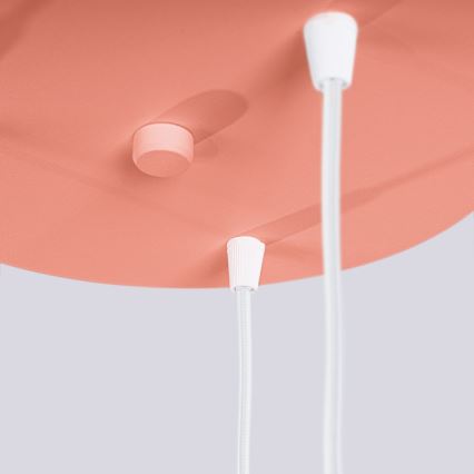 Pendel HALO 3xG9/8W/230V diameter 25 cm lyserød