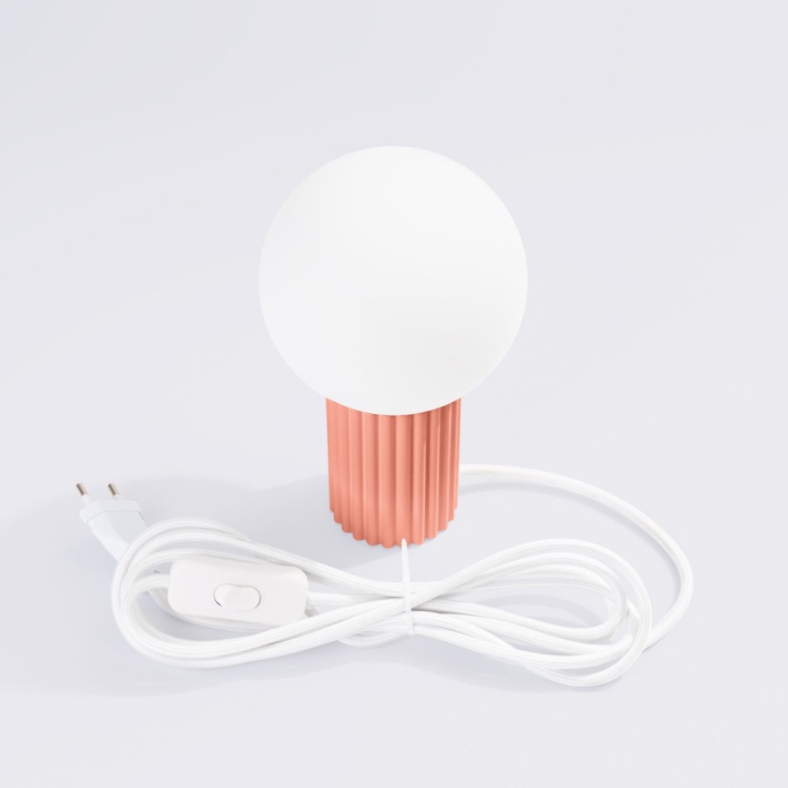 Bordlampe HALO 1xG9/8W/230V diameter 12 cm lyserød