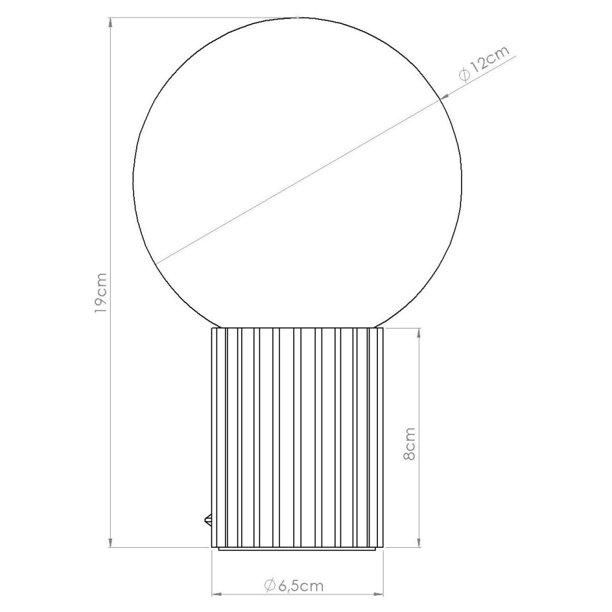 Bordlampe HALO 1xG9/8W/230V diameter 12 cm lyserød