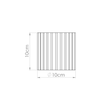 Spotarmatur AURA 1xGU10/10W/230V Ø 10 cm hvid