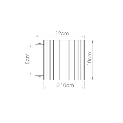 Væglampe AURA 1xG9/10W/230V hvid