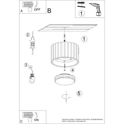 Spotlampe AURA 1xGX53/10W/230V 6 cm hvid