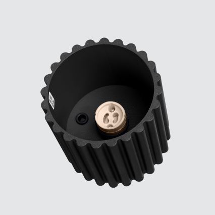 Spotarmatur AURA 1xGU10/10W/230V Ø 10 cm sort
