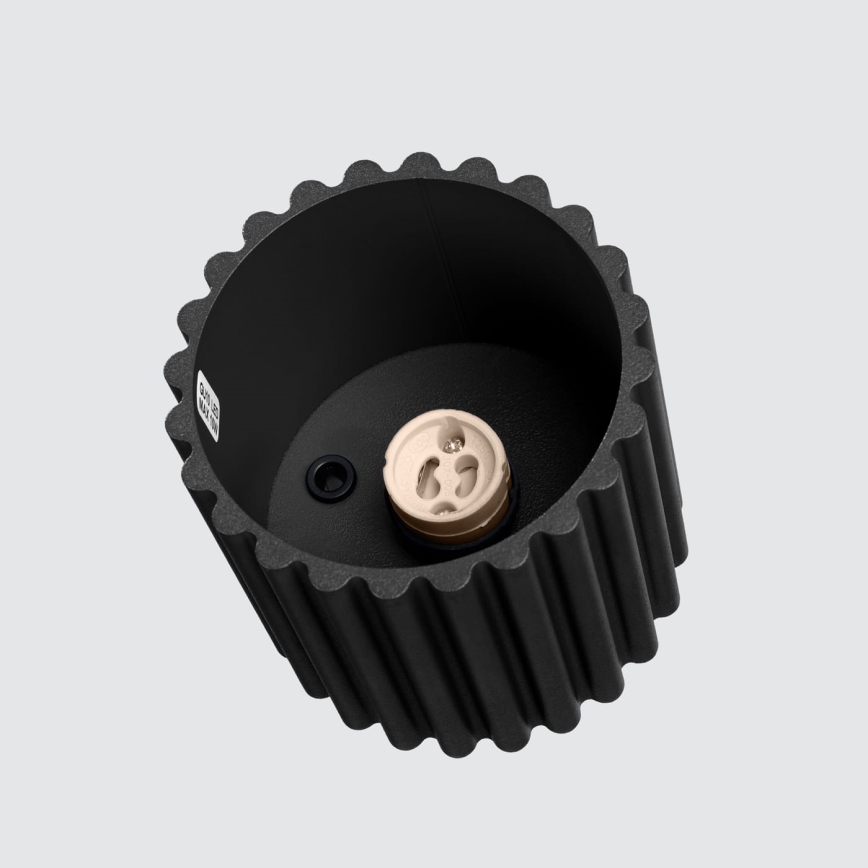 Spotarmatur AURA 1xGU10/10W/230V Ø 10 cm sort
