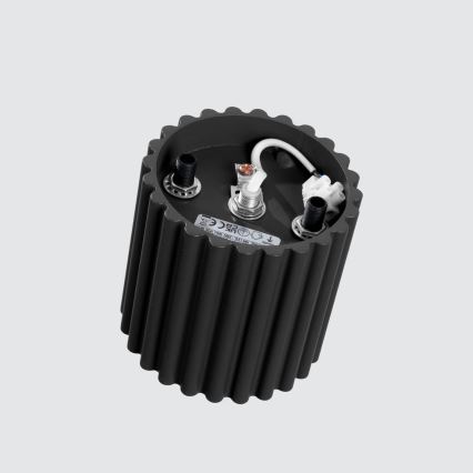 Spotarmatur AURA 1xGU10/10W/230V Ø 10 cm sort