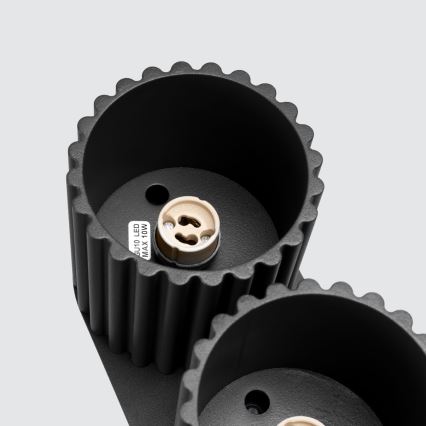 Spotlampe AURA 2x GU10/10W/230V sort