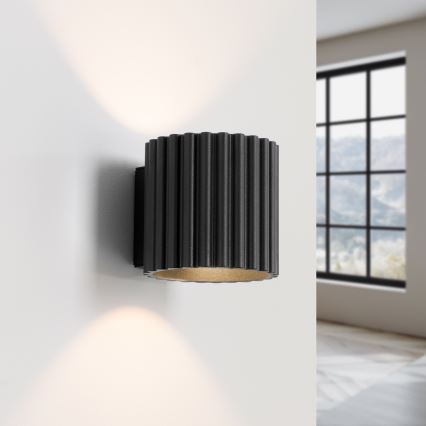 Væglampe AURA 1xG9/10W/230V sort