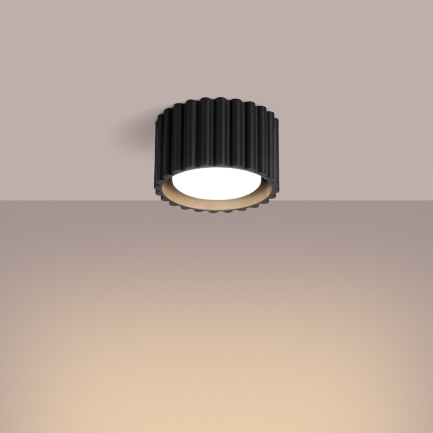 Spotlampe AURA 1xGX53/10W/230V Ø 10 cm sort