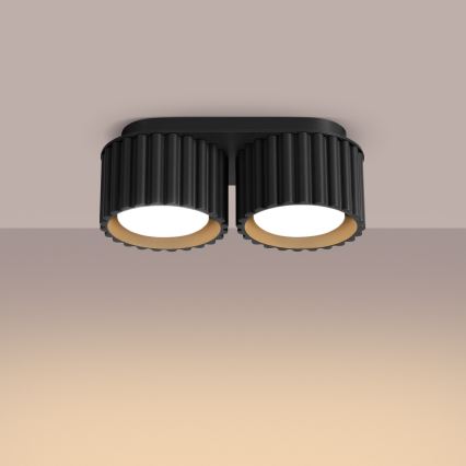 Spotlampe AURA 2xGX53/10W/230V sort