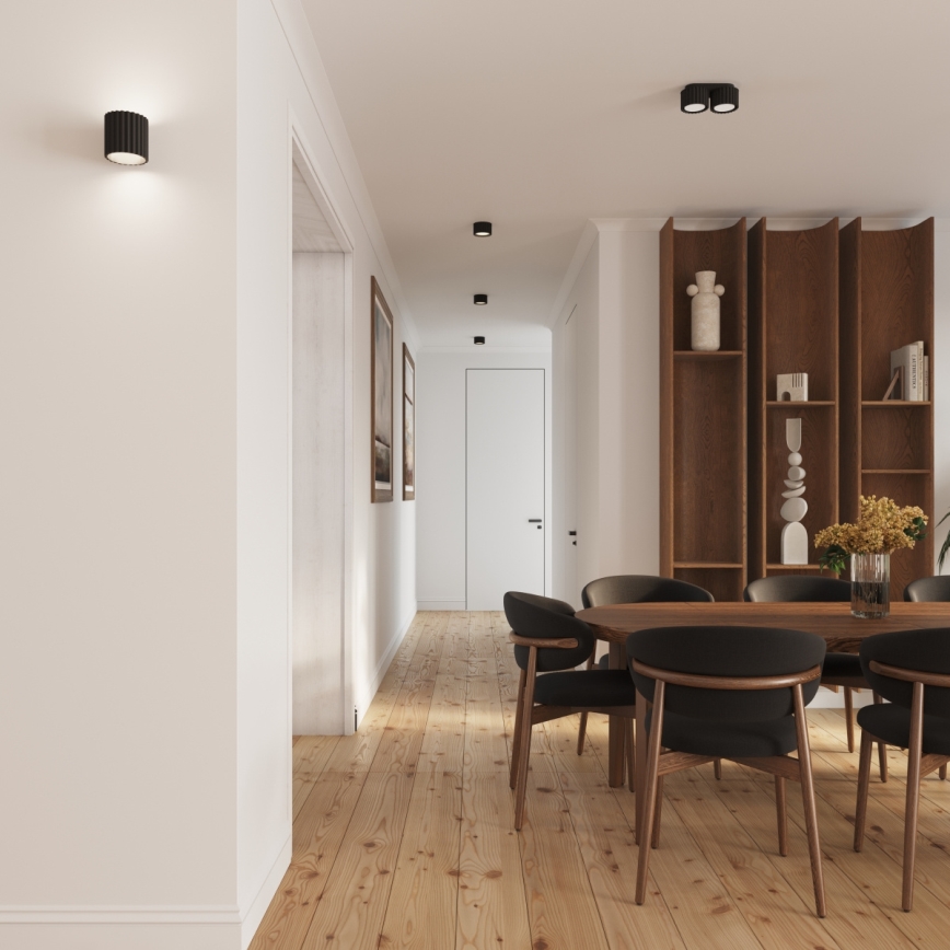 Spotlampe AURA 2xGX53/10W/230V sort