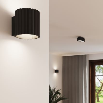 Spotlampe AURA 2xGX53/10W/230V sort