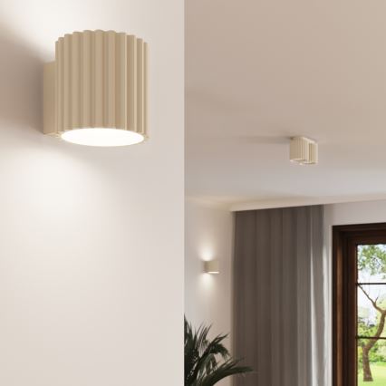 Spotlampe AURA 2xGU10/10W/230V cremefarvet