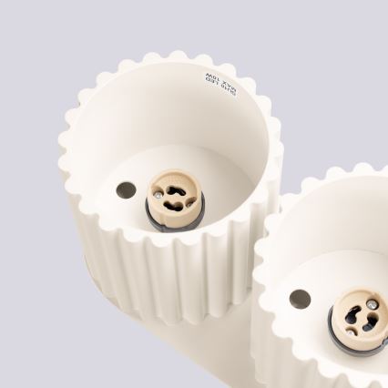 Spotlampe AURA 2xGU10/10W/230V cremefarvet