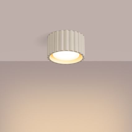 Loftspot AURA 1xGX53/10W/230V Ø 10 cm cremefarvet
