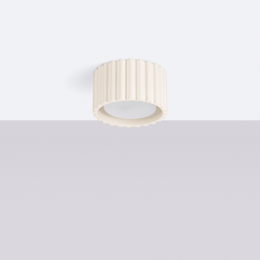 Loftspot AURA 1xGX53/10W/230V Ø 10 cm cremefarvet