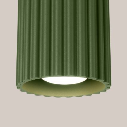 Spotlampe AURA 1xGU10/10W/230V Ø 10 cm grøn