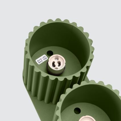 Spotlampe AURA 2xGU10/10W/230V grøn