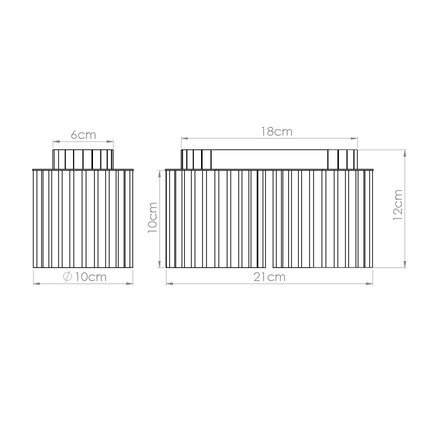 Spotlampe AURA 2xGU10/10W/230V grøn