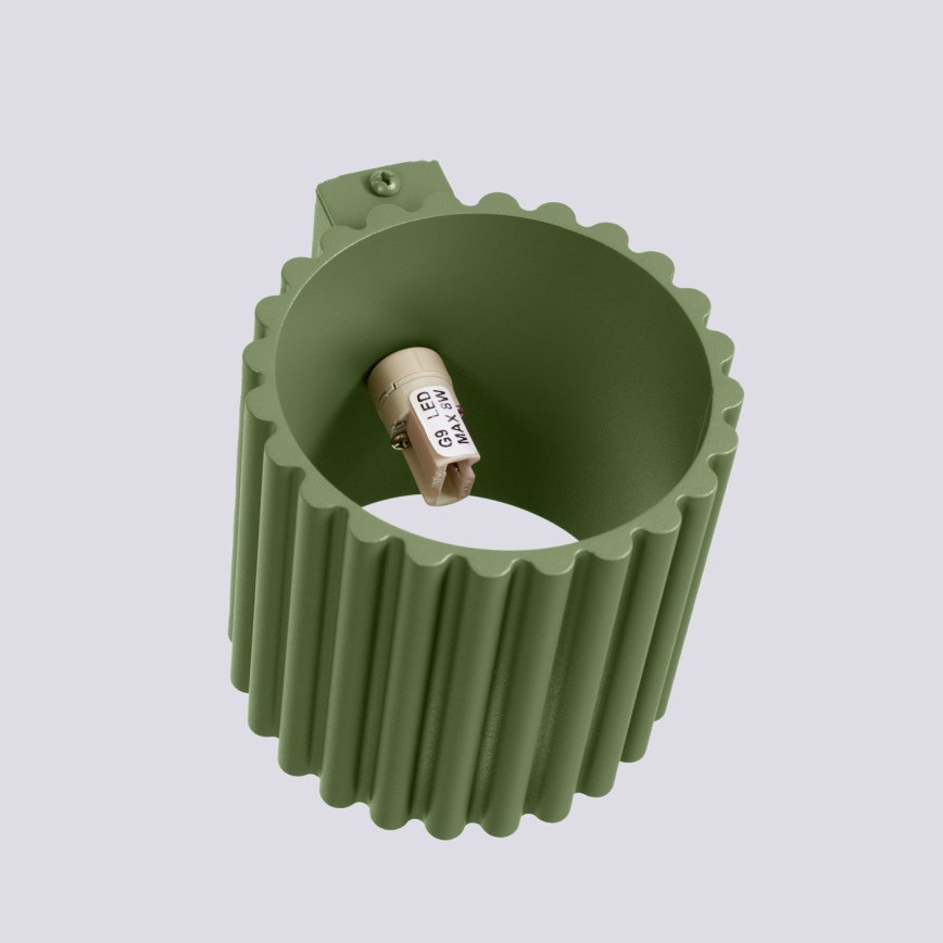 Væglampe AURA 1xG9/10W/230V grøn