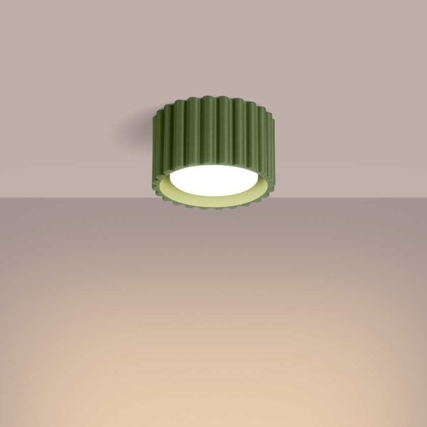 Loftspot AURA 1xGX53/10W/230V Ø 10 cm grøn