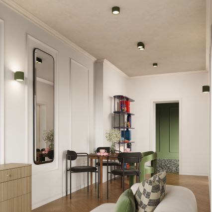 Loftspot AURA 1xGX53/10W/230V Ø 10 cm grøn