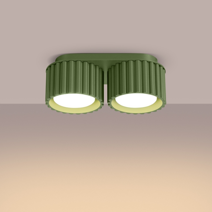 Spotlampe AURA 2xGX53/10W/230V grøn