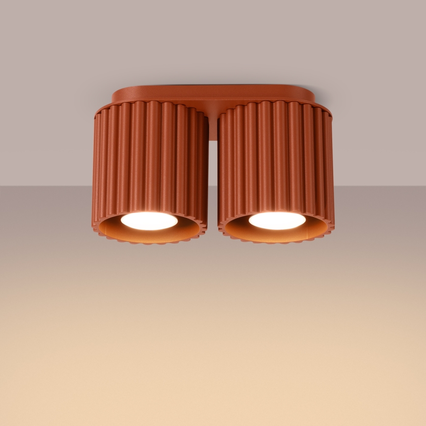 AURA loftspot 2xGU10/10W/230V orange
