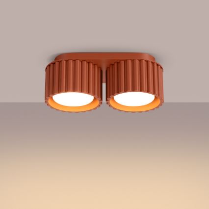 Spotlampe AURA 2xGX53/10W/230V orange