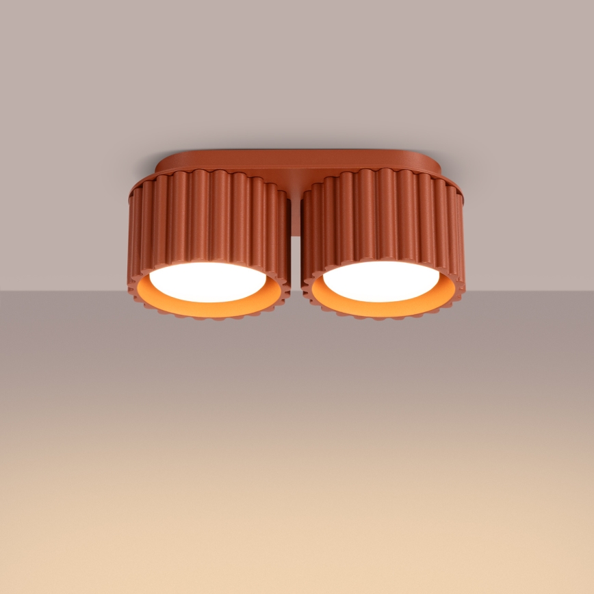 Spotlampe AURA 2xGX53/10W/230V orange