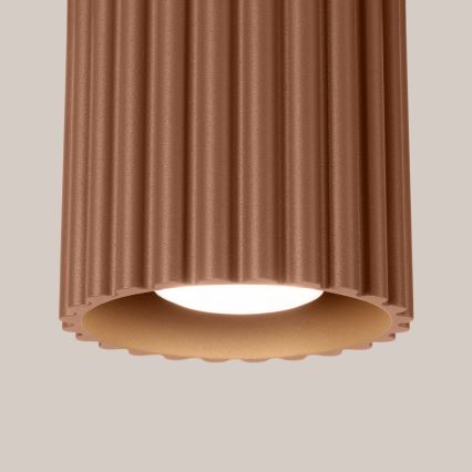 Spotlampe AURA 1xGU10/10W/230V Ø 10 cm brun