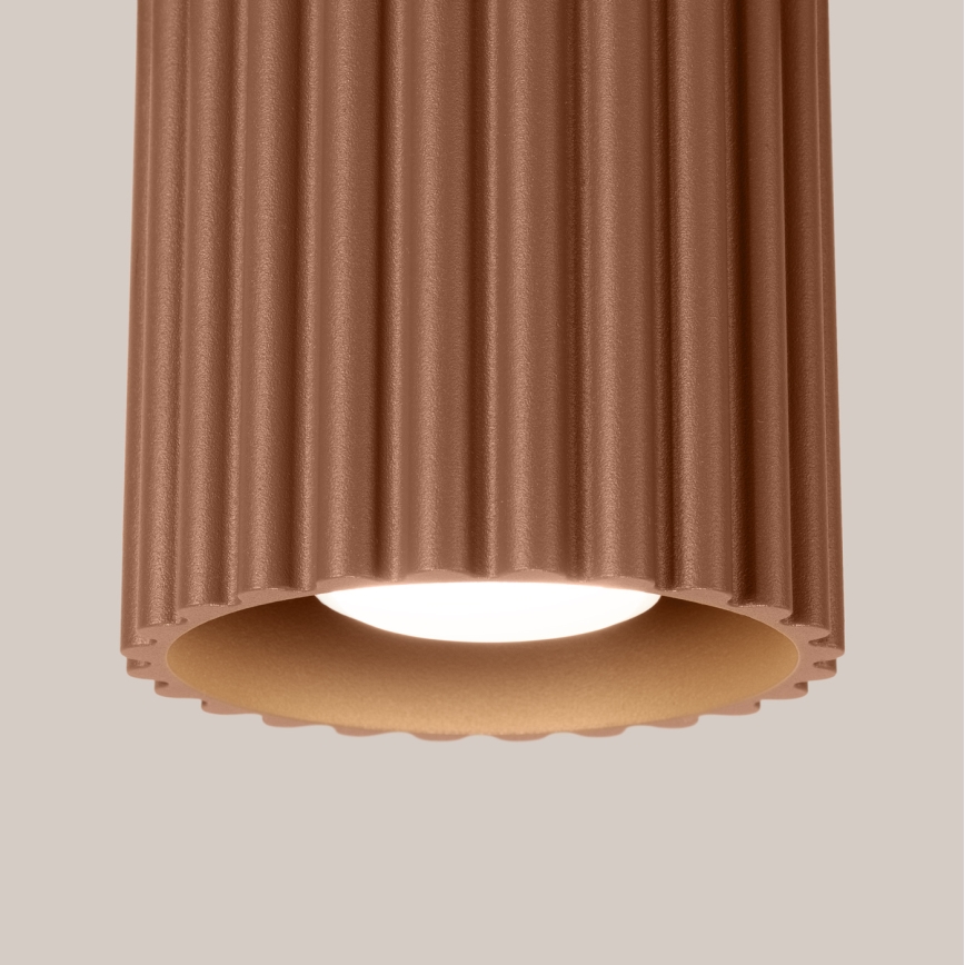 Spotlampe AURA 1xGU10/10W/230V Ø 10 cm brun