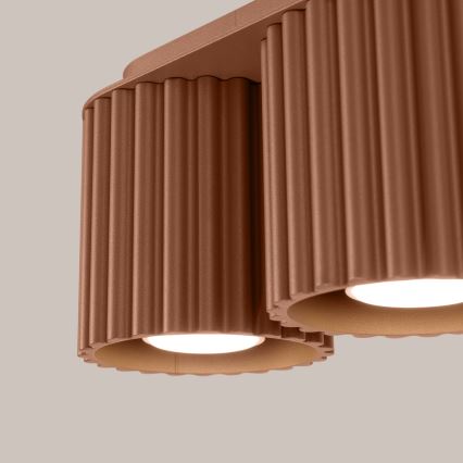 Spotlampe AURA 2xGU10/10W/230V brun