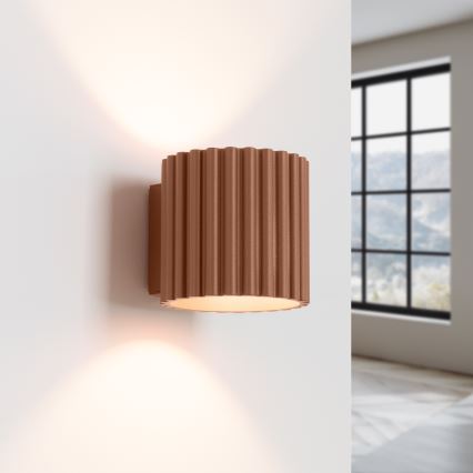 Væglampe AURA 1xG9/10W/230V brun