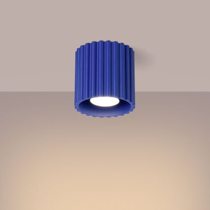 Spotarmatur AURA 1xGU10/10W/230V Ø 10 cm blå