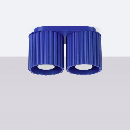 Spotlampe AURA 2xGU10/10W/230V blå