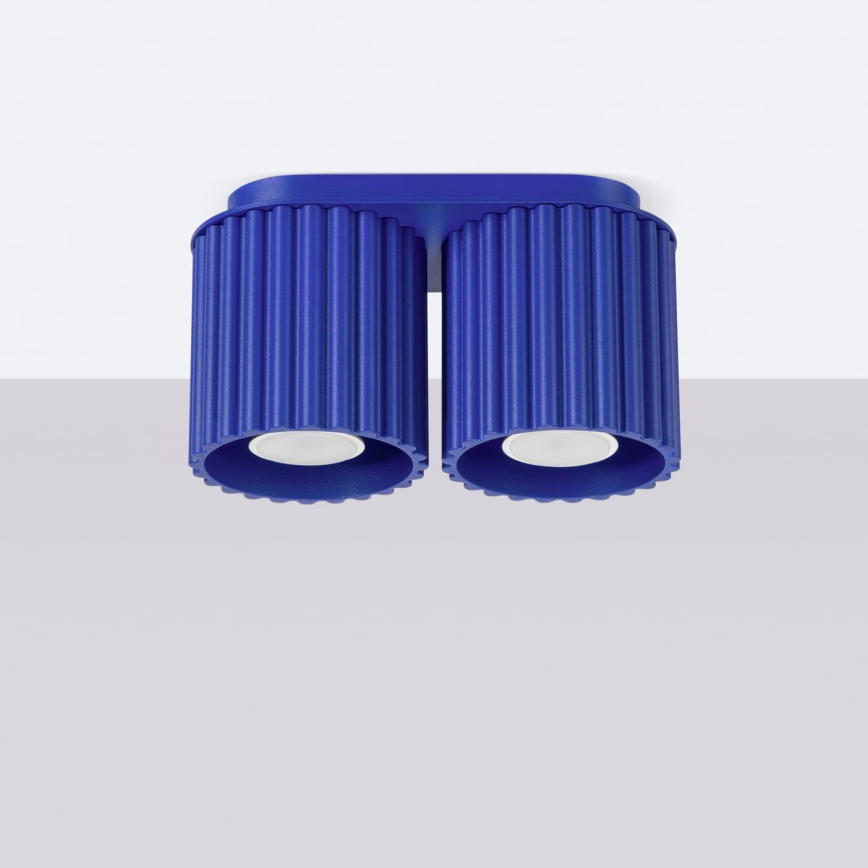 Spotlampe AURA 2xGU10/10W/230V blå