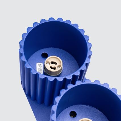 Spotlampe AURA 2xGU10/10W/230V blå