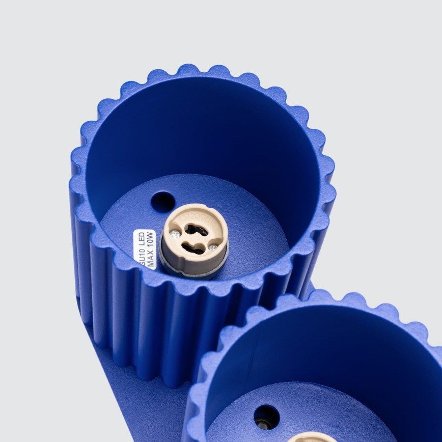 Spotlampe AURA 2xGU10/10W/230V blå