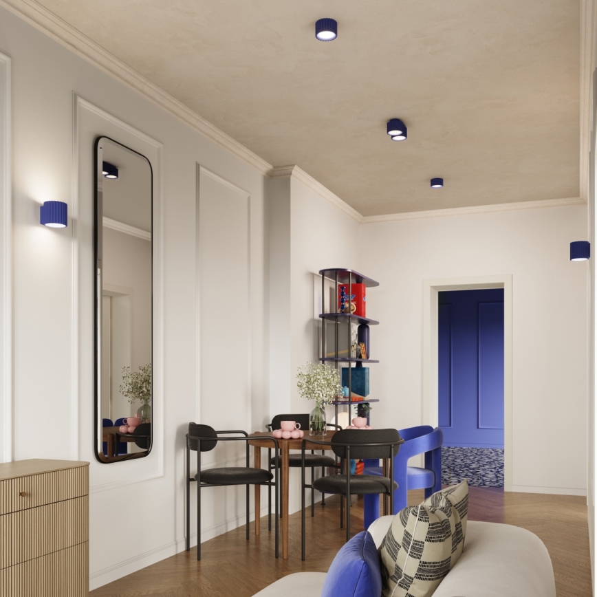 Spotlampe AURA 2xGX53/10W/230V blå