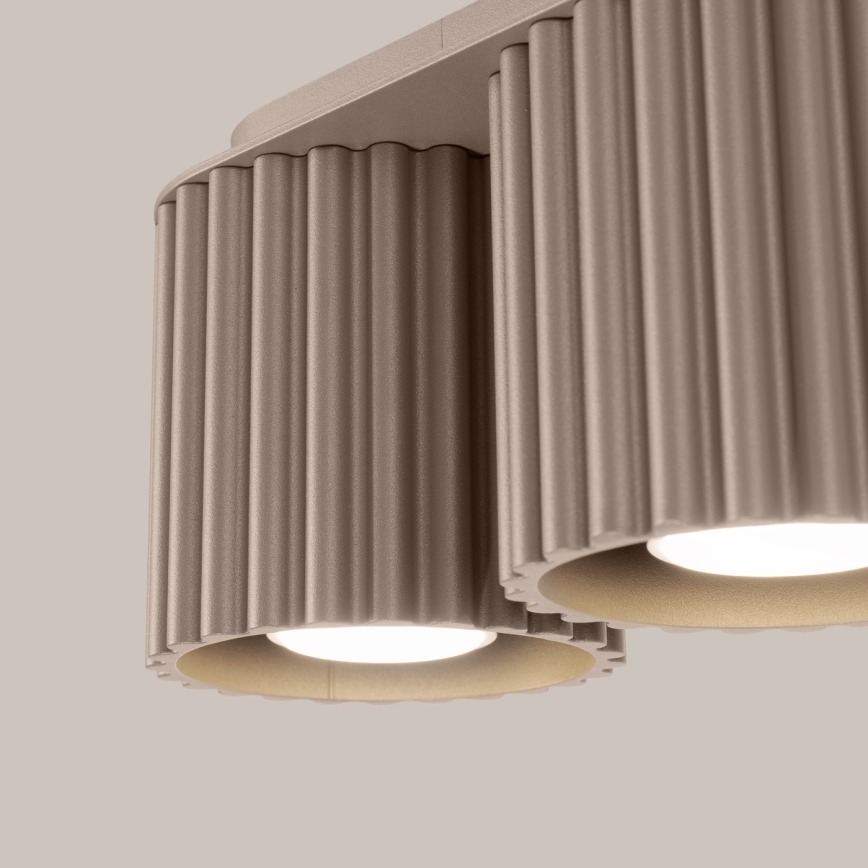 Spotlampe AURA 2xGU10/10W/230V taupe