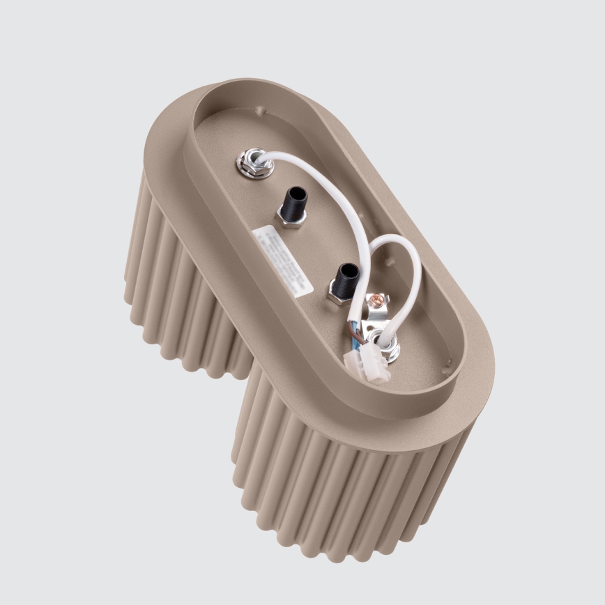Spotlampe AURA 2xGU10/10W/230V taupe