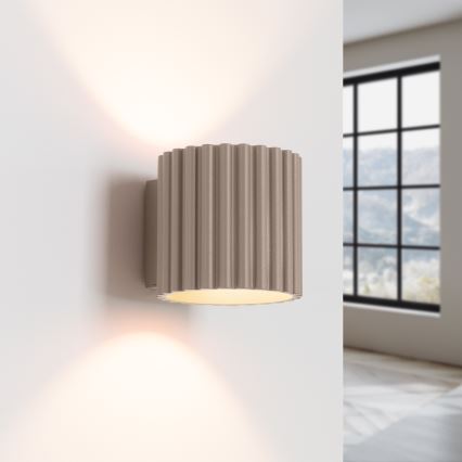 Væglampe AURA 1xG9/10W/230V taupe