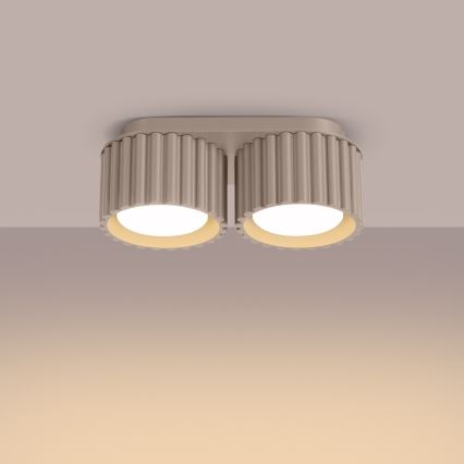 Spotlampe AURA 2xGX53/10W/230V, taupe