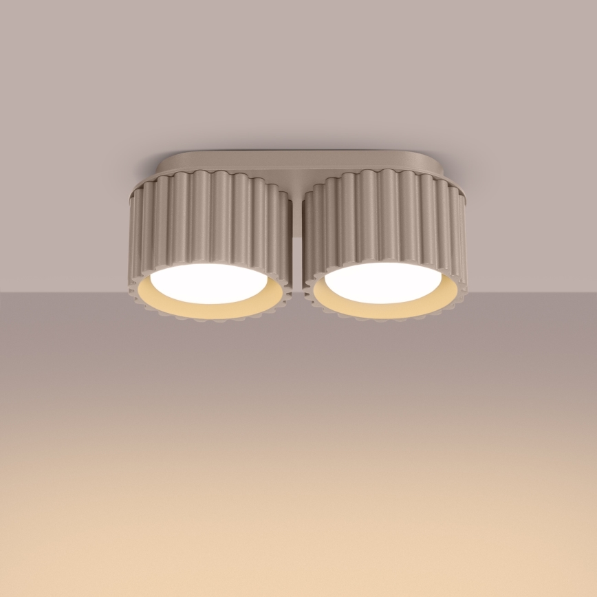 Spotlampe AURA 2xGX53/10W/230V, taupe