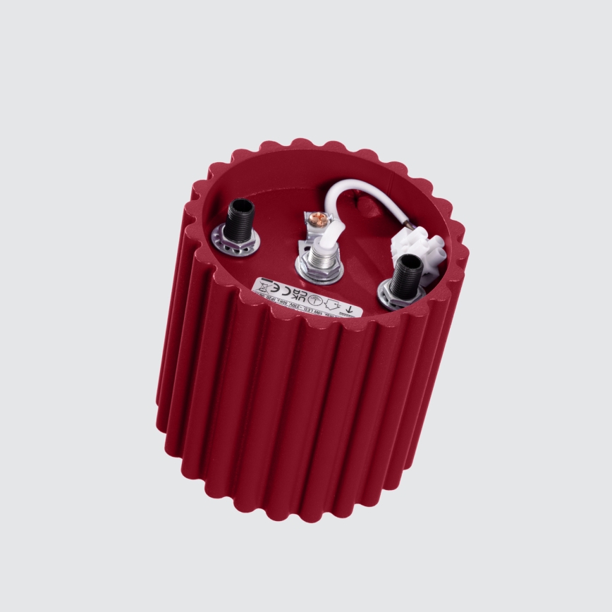 Spotlampe AURA 1xGU10/10W/230V 10 cm rød